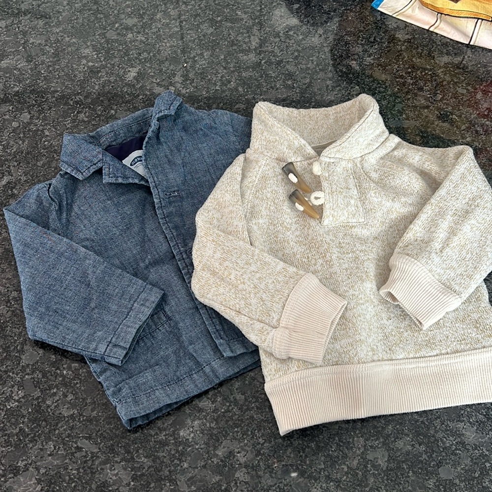 Jacket and sweater